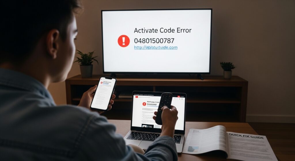 YouTube.com/Activate Code Error